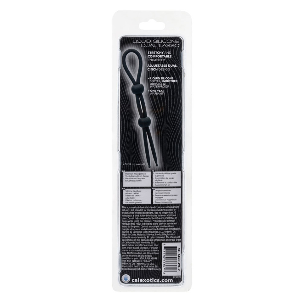 Alpha Liquid Silicone Dual Lasso - Black