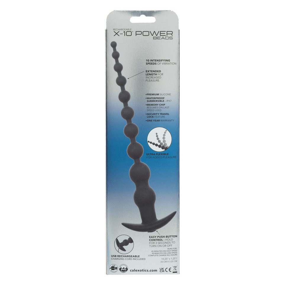 Rechargeable X-10 Power Beads - Black