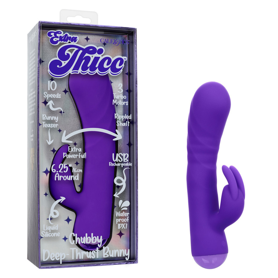 Extra Thicc Chubby Deep Thrust Bunny - Purple