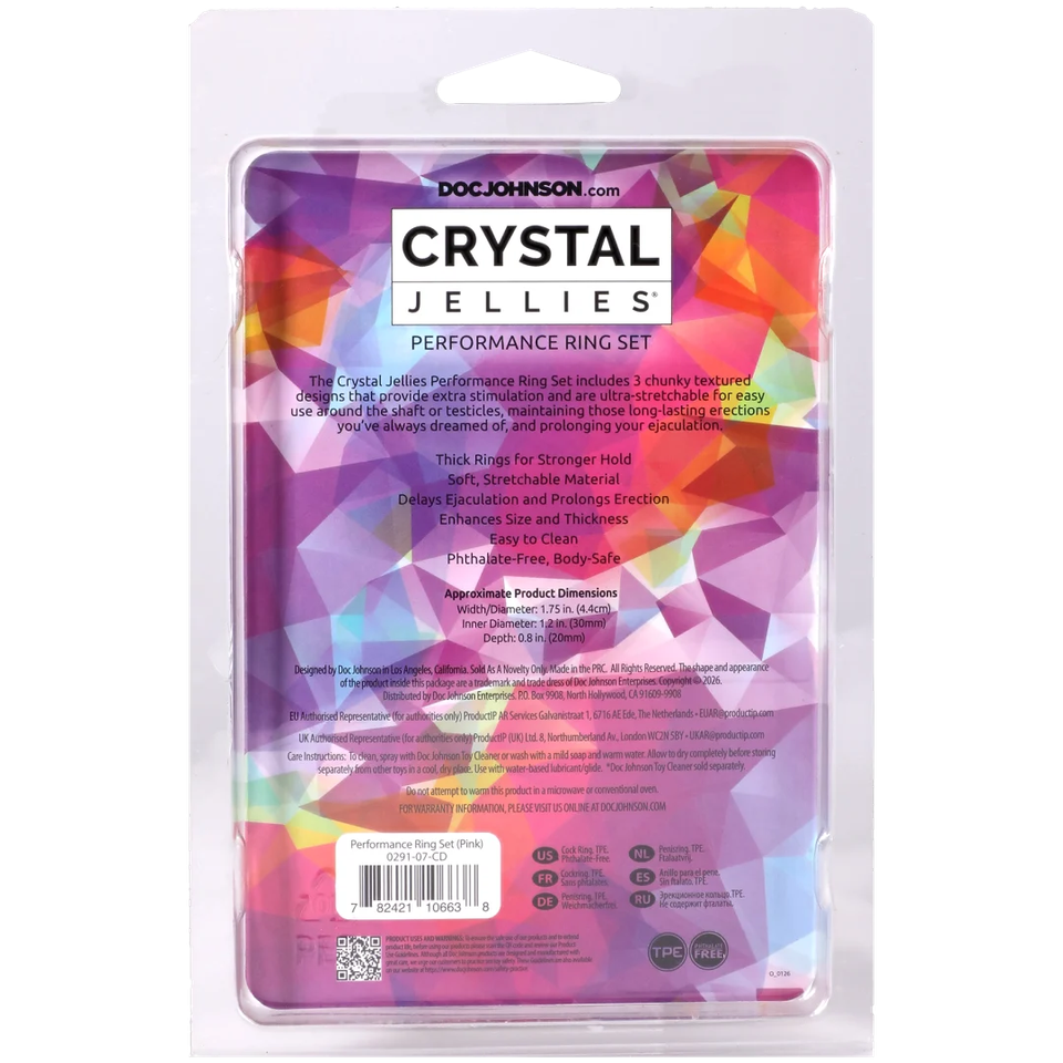 Crystal Jellies - Performance Ring Set Clear