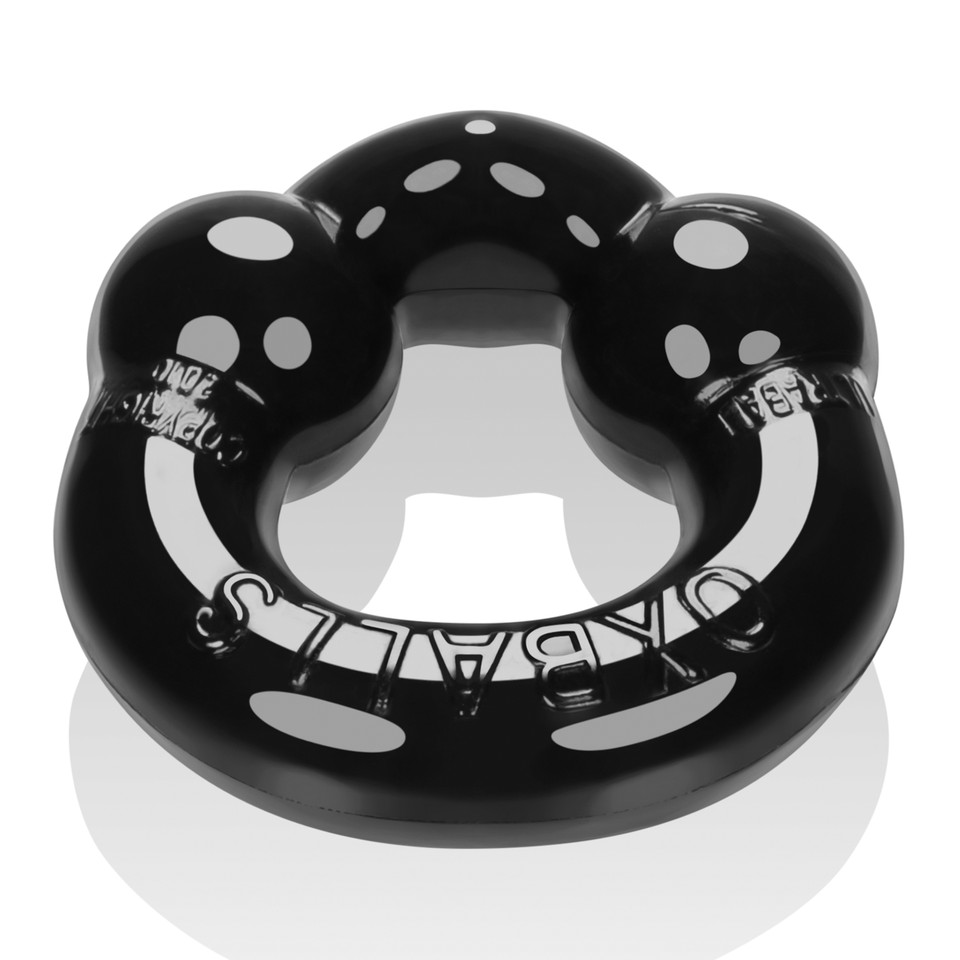 Ultraballs 2- Piece Cockring Set - Black & Police Blue