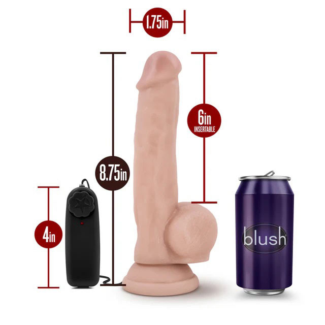Dr. Skin - Dr. Jay - 8.75 Inch Vibrating Cock With Suction Cup - Vanilla