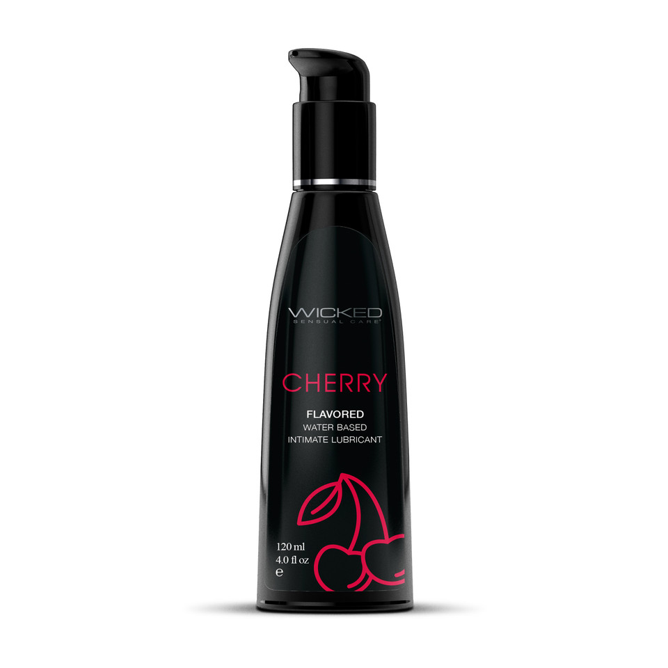 Aqua Cherry Flavored Water Based Intimate Lubricant - 4 Fl. Oz.