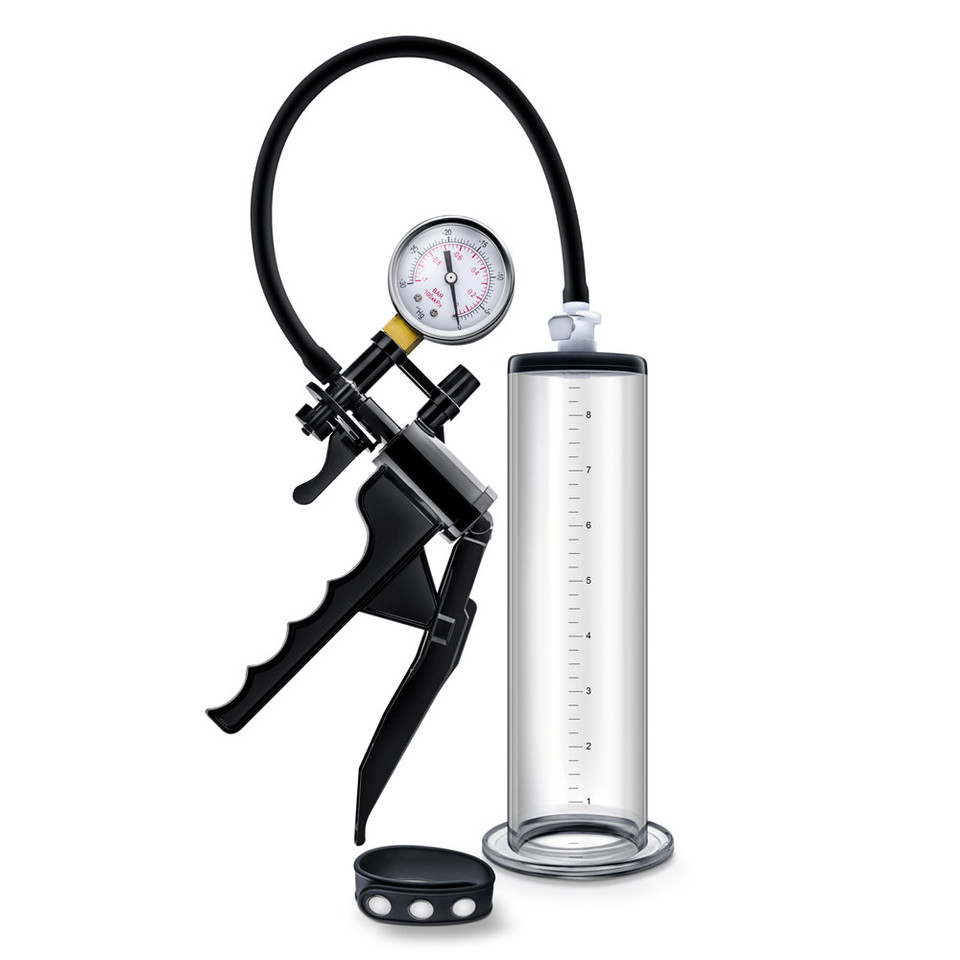 Performance - Vx8 Premium Penis Pump System With Silicone Cock Strap - Clear