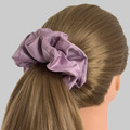 Tuhil Threads Large Lilac Royal Micro Satin Scrunchie. Luxurious large satin hair tie for a gentle, stylish hold. Shop Tuhil Threads hair accessories.