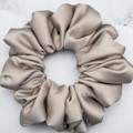 Mink Satin Scrunchie - Medium