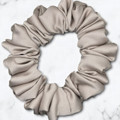 Mink Satin Scrunchie - Small