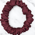 Burgundy Satin Scrunchie - X- Small