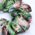 Tuhil Threads Medium Multicolour Playful Abstract Silky Satin Scrunchie. Shop Tuhil Threads hair accessories.