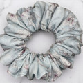 Sky Blue Floral Cotton (John Louden) Scrunchie
