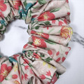 Tuhil Threads Medium Pale Pink Ditsy Floral John Louden Cotton Scrunchie. Shop Tuhil Threads hair accessories.
