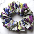 Tuhil Threads Medium Vibrant Abstract Print John Louden Cotton Scrunchie. Shop Tuhil Threads hair accessories.