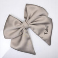 Personalised Mink Single Layer Royal Micro Satin Sailor Bow. Shop at Tuhil Threads