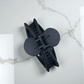 Black curved plastic claw hair clip 9cm - Tuhil Threads Black curved plastic claw hair clip 9cm - Tuhil Threads