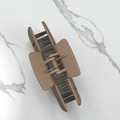 Taupe rectangular open-frame plastic claw hair clip 10.5cm - Tuhil Threads Taupe rectangular open-frame plastic claw hair clip 10.5cm - Tuhil Threads