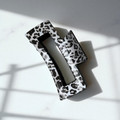 Black and White Leopard Print Claw Clip 8.5cm Black and White Leopard Print Claw Clip 8.5cm