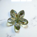 Green Iridescent Flower Hair Clips. Green Iridescent Flower Hair Clips.