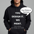 Personalised Unisex Hoodie – Custom Photo or Text Print Hoodie