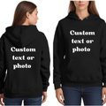 Personalised Unisex Hoodie – Custom Photo or Text Print Hoodie