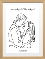 Customised Line Art Portrait