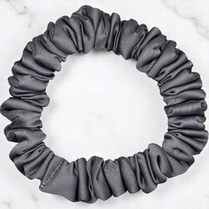 Tuhil Threads X-Small Grey Royal Micro Satin Scrunchie. Luxurious extra small satin hair tie for a gentle, stylish hold. Shop Tuhil Threads hair accessories Tuhil Threads X-Small Grey Royal Micro Satin Scrunchie. Luxurious extra small satin hair tie for a gentle, stylish hold. Shop Tuhil Threads hair accessories