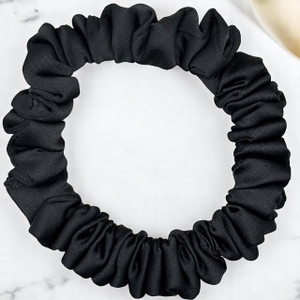 Tuhil Threads X-Small Black Royal Micro Satin Scrunchie. Luxurious extra small satin hair tie for a gentle, stylish hold. Shop Tuhil Threads hair accessories Tuhil Threads X-Small Black Royal Micro Satin Scrunchie. Luxurious extra small satin hair tie for a gentle, stylish hold. Shop Tuhil Threads hair accessories
