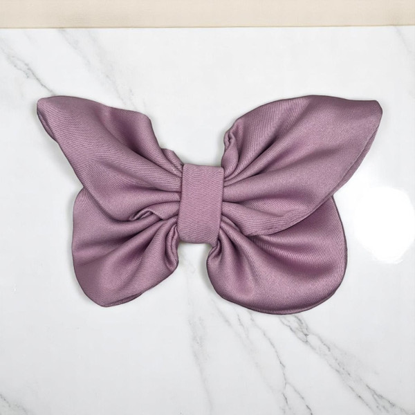 Lilac Small Royal Micro Satin Butterfly Bow Lilac Small Royal Micro Satin Butterfly Bow