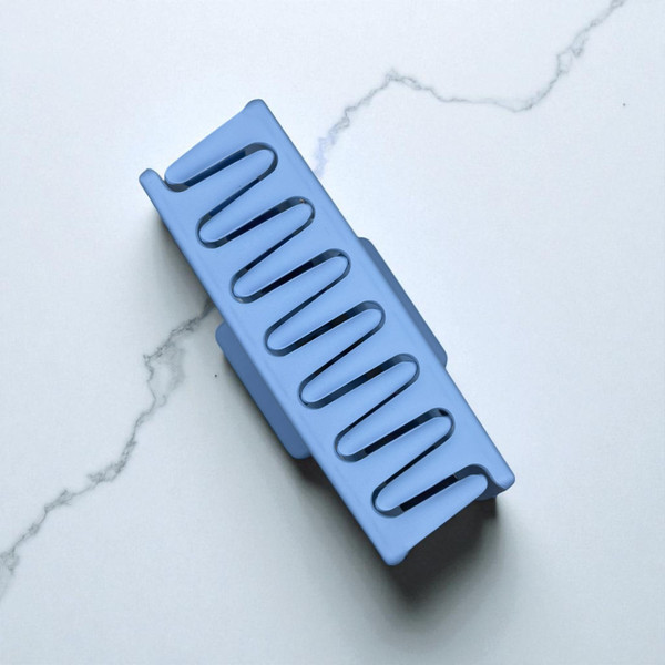 Baby blue plastic claw hair clip 8.5cm - Tuhil Threads