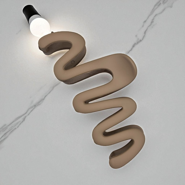 Taupe Zig-Zag Claw Clip-10.5 cm Taupe Zig-Zag Claw Clip-10.5 cm