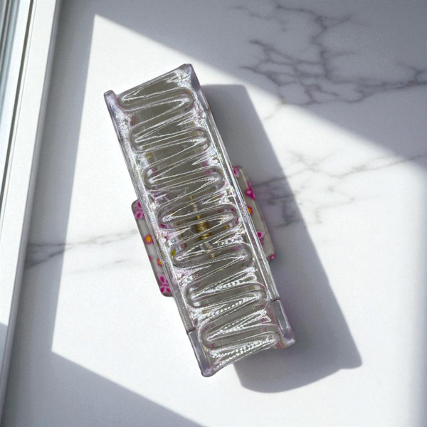 Butterfly print claw clip 8.5cm  - Tuhil Threads Butterfly print claw clip 8.5cm  - Tuhil Threads