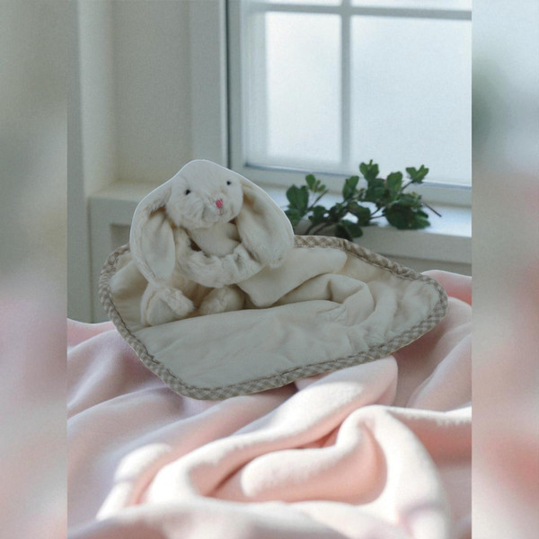 Bunny Toy Baby Soother, Brown Or Cream - 29 x 29cm Bunny Toy Baby Soother, Brown Or Cream - 29 x 29cm