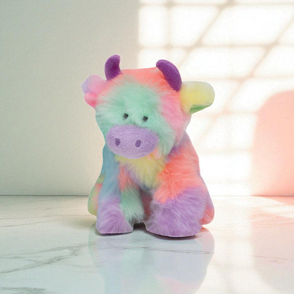 Scottish Highland Cow Mini Rainbow - 13cm Scottish Highland Cow Mini Rainbow - 13cm