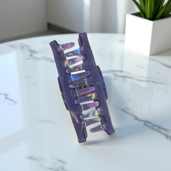 Lavender Swirl Acrylic Hair Claw Clip 8.0cm -Tuhil Threads. Lavender Swirl Acrylic Hair Claw Clip 8.0cm -Tuhil Threads.
