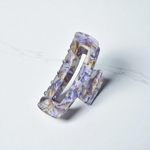 Pastel Floral Swirl Acrylic Hair Claw Clip 8.2cm Pastel Floral Swirl Acrylic Hair Claw Clip 8.2cm