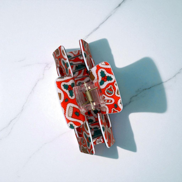 Candy Cane & Christmas Tree Hair Claw Clip 8cm - Shop at Tuhil Threads. Candy Cane & Christmas Tree Hair Claw Clip 8cm - Shop at Tuhil Threads.