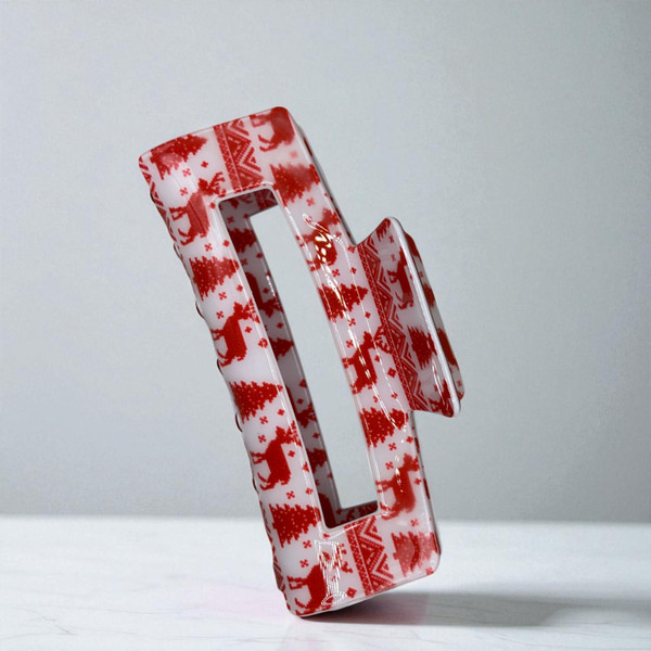 Festive Reindeer Hair Claw Clip 10.4 cm Festive Reindeer Hair Claw Clip 10.4 cm