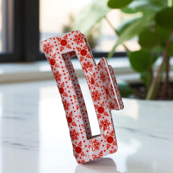 Winter Snowflake Hair Claw Clip 10.4 cm Winter Snowflake Hair Claw Clip 10.4 cm