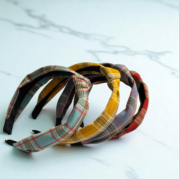 Tartan Plaid Knotted Headband (3cm Wide). Shop at Tuhil Threads. Tartan Plaid Knotted Headband (3cm Wide). Shop at Tuhil Threads.