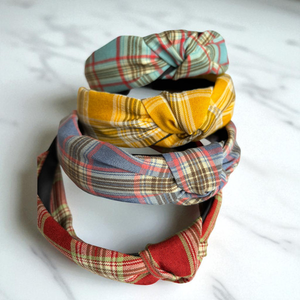 Tartan Plaid Knotted Headband (3cm Wide). Shop at Tuhil Threads. Tartan Plaid Knotted Headband (3cm Wide). Shop at Tuhil Threads.