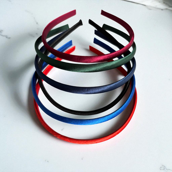 School Colour Satin Headband (1.0cm Wide) School Colour Satin Headband (1.0cm Wide)