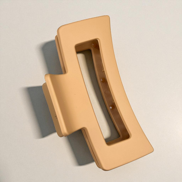 Matte Latte Rectangle Claw Clip - 8.5cm Matte Latte Rectangle Claw Clip - 8.5cm