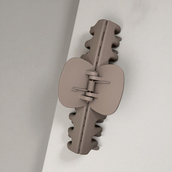 Matte Taupe Wave Claw Clip - 11cm. Shop at  Tuhil Threads. Matte Taupe Wave Claw Clip - 11cm. Shop at  Tuhil Threads.