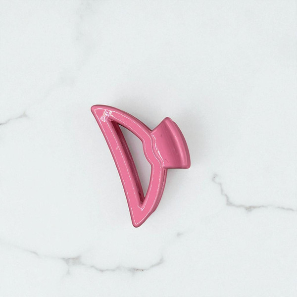 Pink Open Arched Hair Claw Clip - 4cm Pink Open Arched Hair Claw Clip - 4cm
