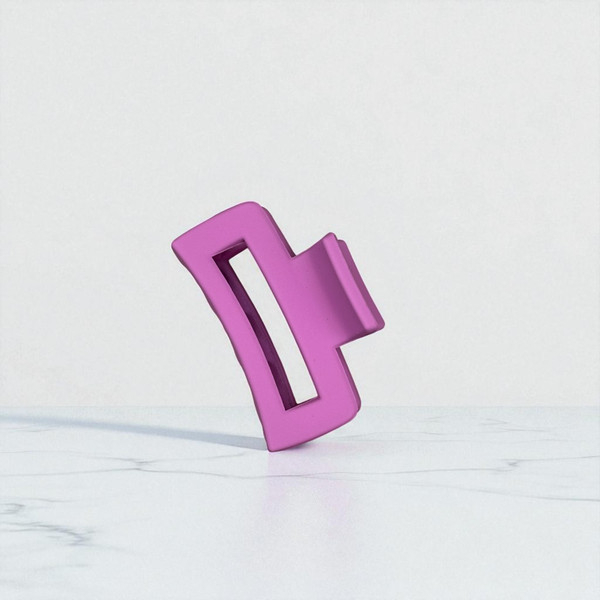Matte Lavender Rectangle Claw Clip - 4cm Matte Lavender Rectangle Claw Clip - 4cm