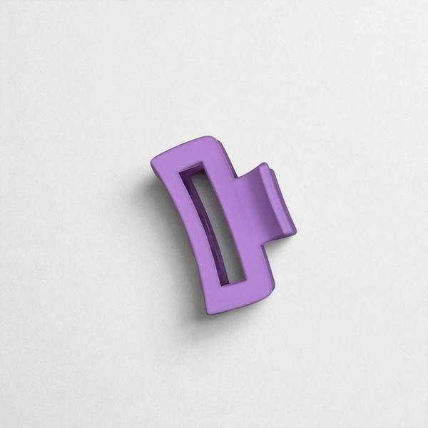 Matte Violet Rectangle Claw Clip - 4cm Matte Violet Rectangle Claw Clip - 4cm