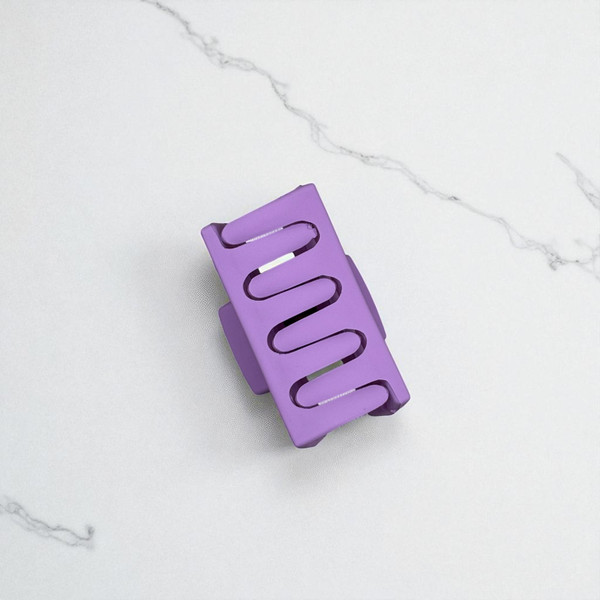 Matte Violet Rectangle Claw Clip - 4cm. Shop at Tuhil Threads. Matte Violet Rectangle Claw Clip - 4cm. Shop at Tuhil Threads.