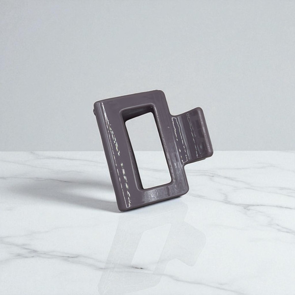 Grey Cube Hair Clip - 5cm Grey Cube Hair Clip - 5cm