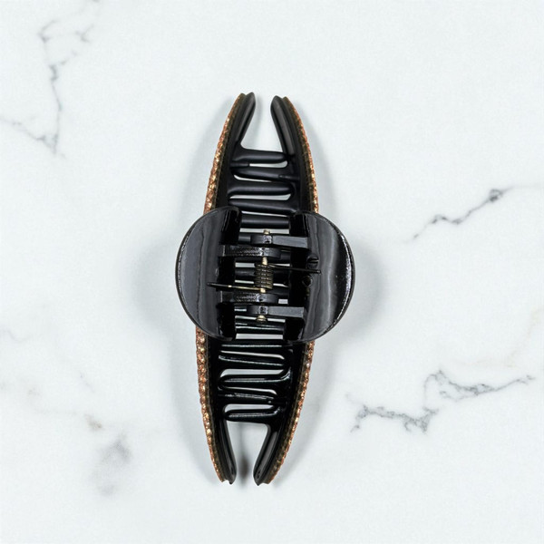 Sparkling Bronze Diamante Curved Hair Claw Clips- 11cm . Shop at Tuhil Threads. Sparkling Bronze Diamante Curved Hair Claw Clips- 11cm . Shop at Tuhil Threads.