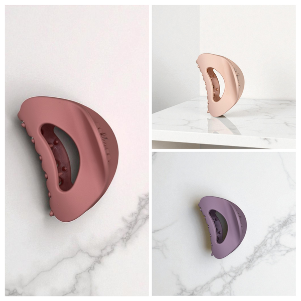 Matte D-Shape Hair Claw Clip - 6cm Matte D-Shape Hair Claw Clip - 6cm