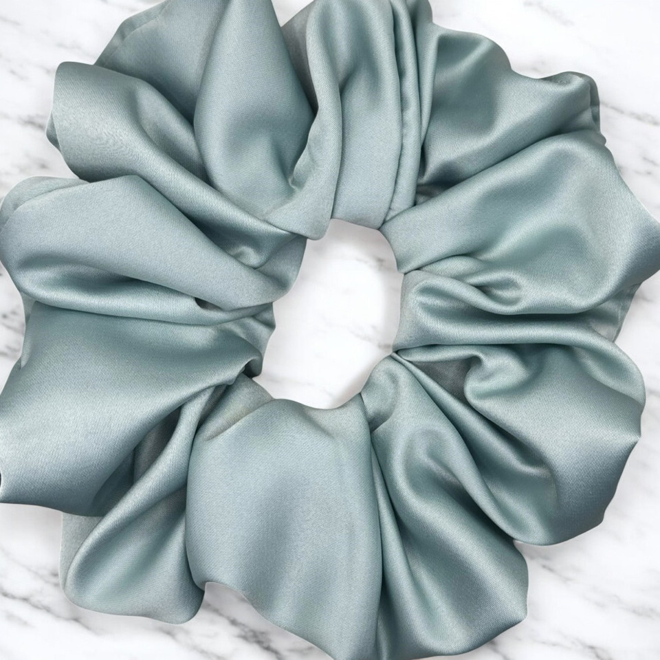 Mint Green Satin Scrunchie - X- Large
